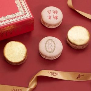 lunar new year printed macaron